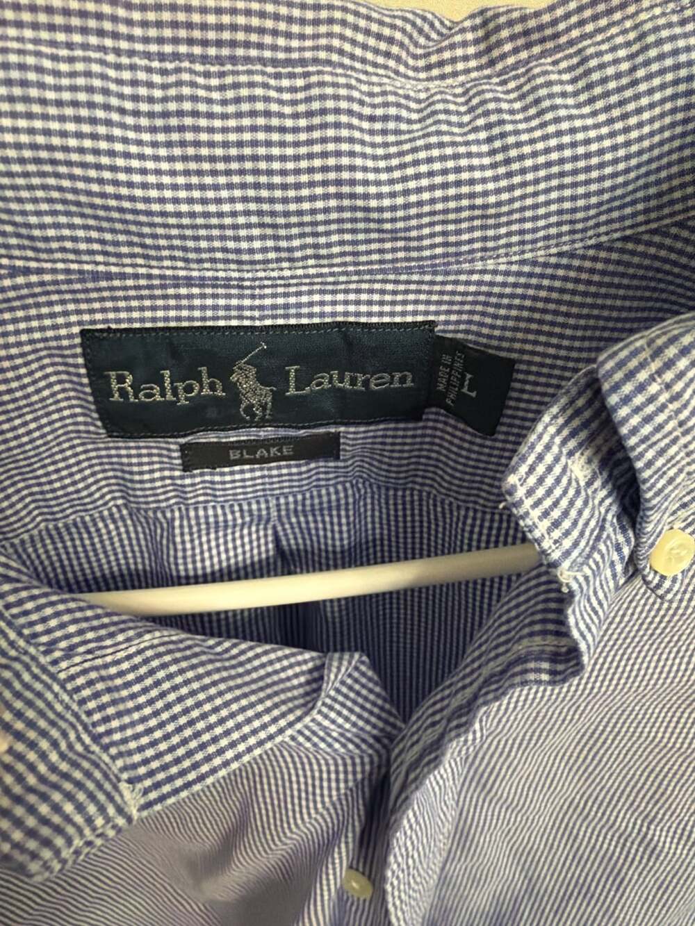 Polo Ralph Lauren Blake Relaxed Fit Micro Check Button-Down Shirt - Picture 3 of 4